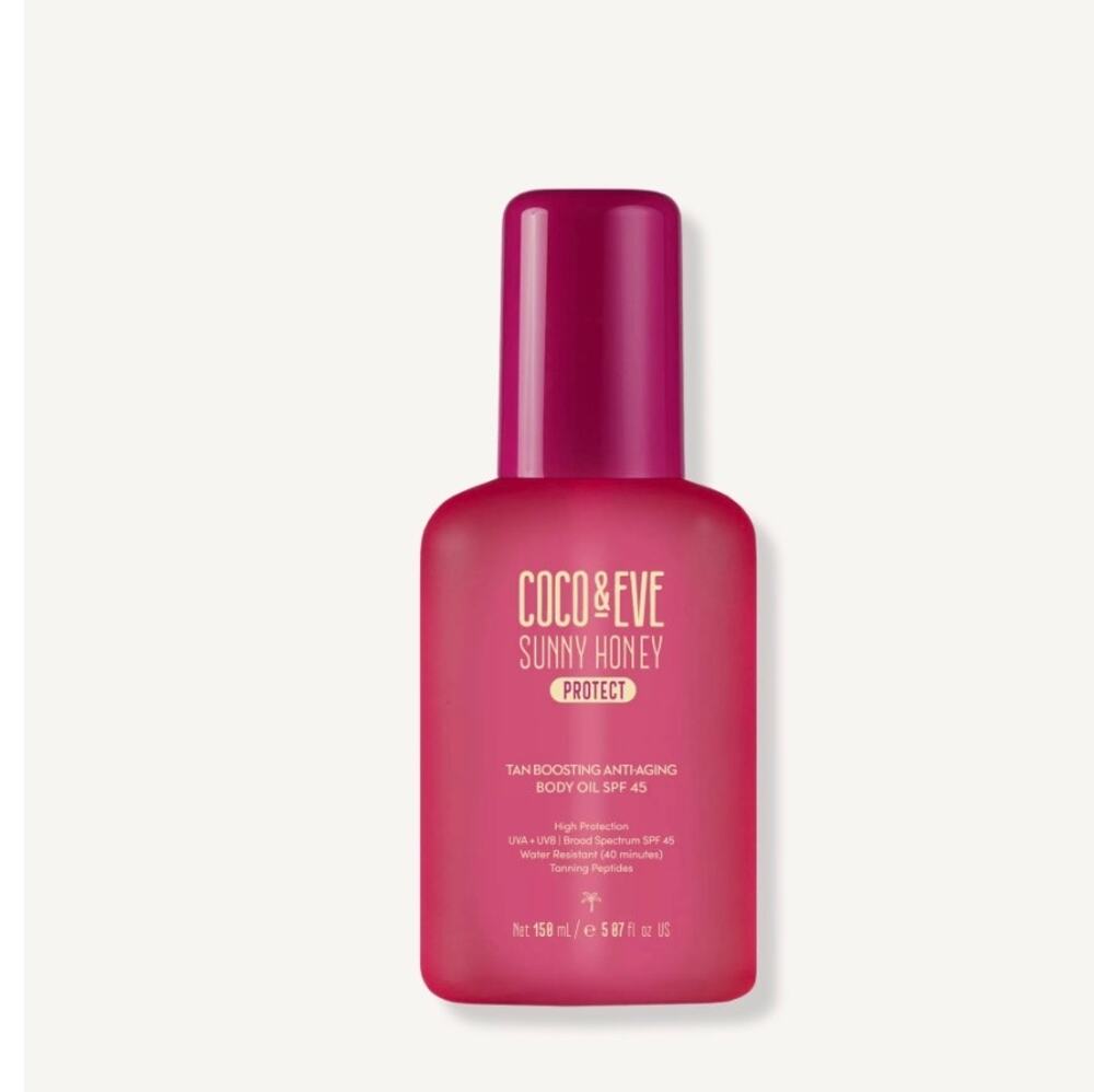 Coco & Eve Tan Boosting Anti-Aging Body Oil SPF45